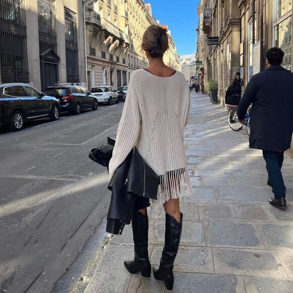 H&M Limited Fringe Sweater Oversized - Picture 5 of 13